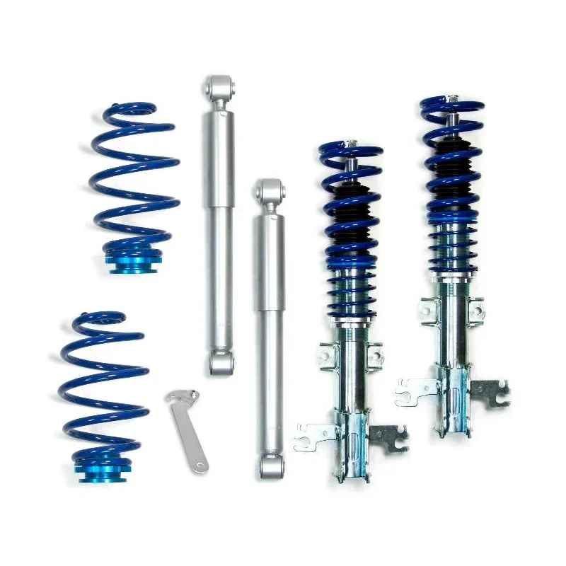 Bonrath, Gewindefahrwerke passend für Volvo V70 1997-2000 exkl. AWD (4x4), Stahl, Aluminium, Blau