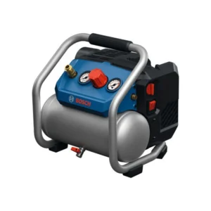 Bosch GKO18V-51 Luftkompressor mit Kontrollmanometern.