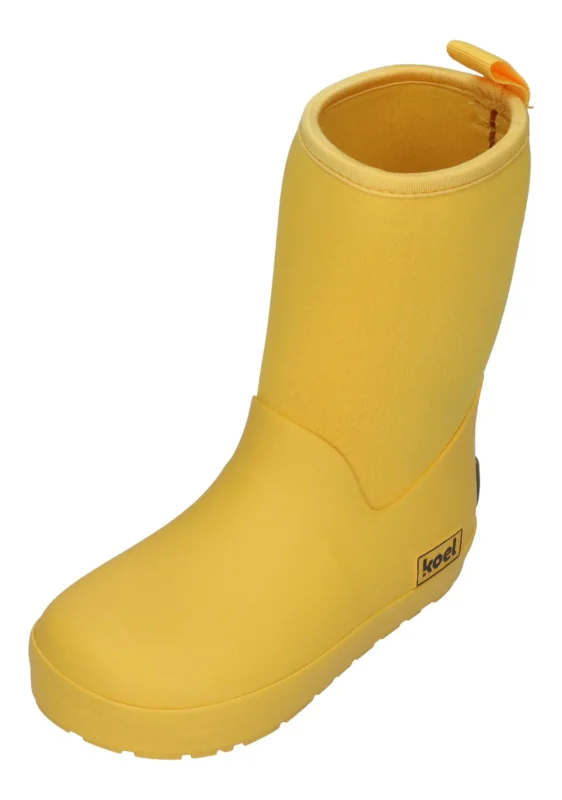 KOEL Kinder Barefoot Gummistiefel NEOPREN WELLIE yellow