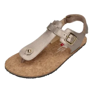 KOEL Damen Barefoot Sandalen ARIANA METALLIC champagne – Sandalen & Sandaletten | shoedeal.de