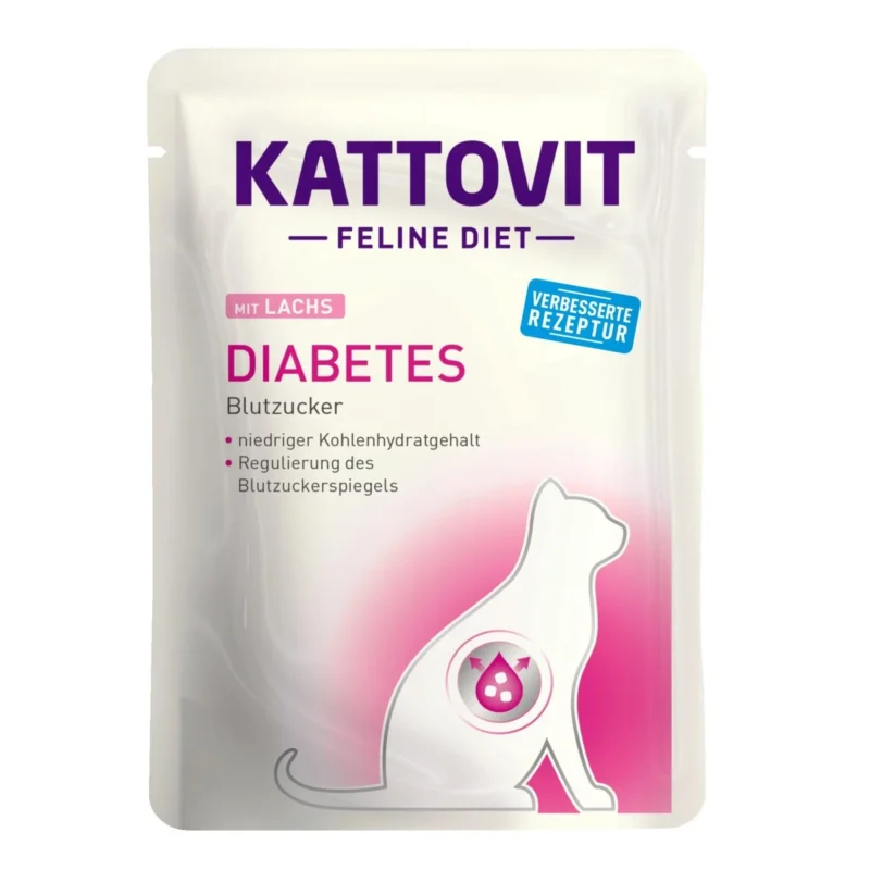 Kattovit Feline Diet Diabetes M-Rezeptur Lachs zoo-de