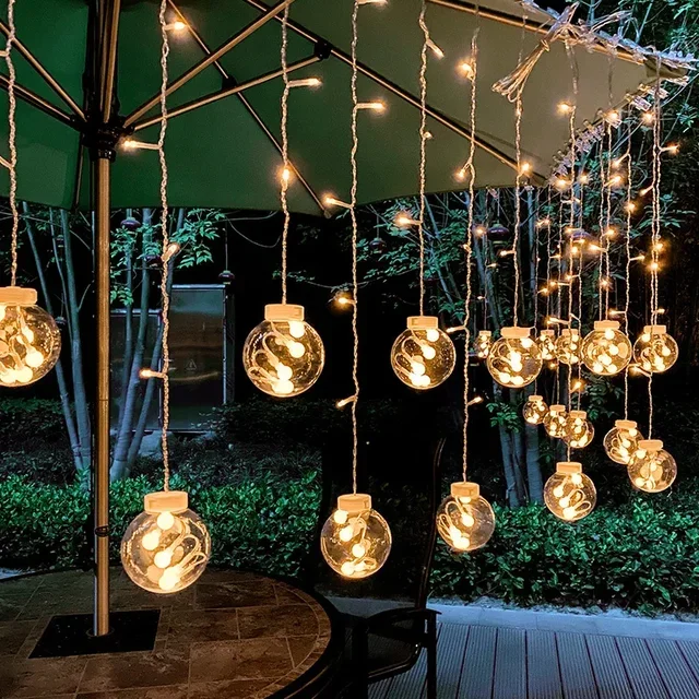 Wasserdichte LED Lichterkette für Außen, IP65 Solar Lichterkette Outdoor, Dekorative Weihnachtsbeleuchtung | Karnz