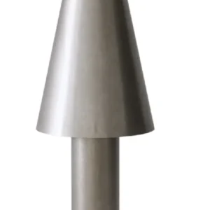 HKliving Metal Cone Tischlampe – Eisen-Skulpturleuchte, H 71 cm