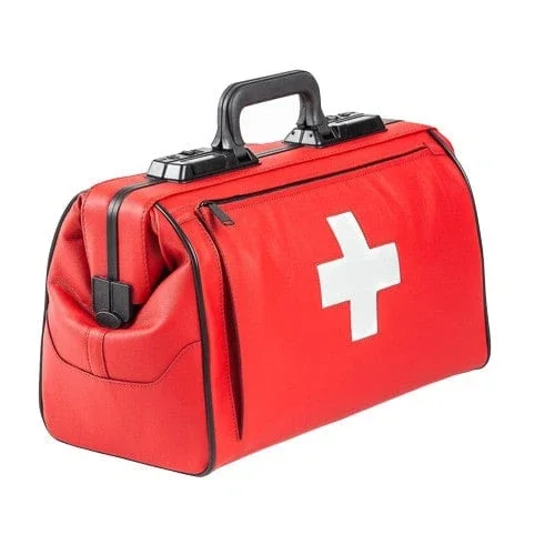 Dürasol Rusticana Cross Arzttasche schwarz - Rindleder-Tasche mit Kreuzgurt im praktischen Design - Med-Praxisbedarf