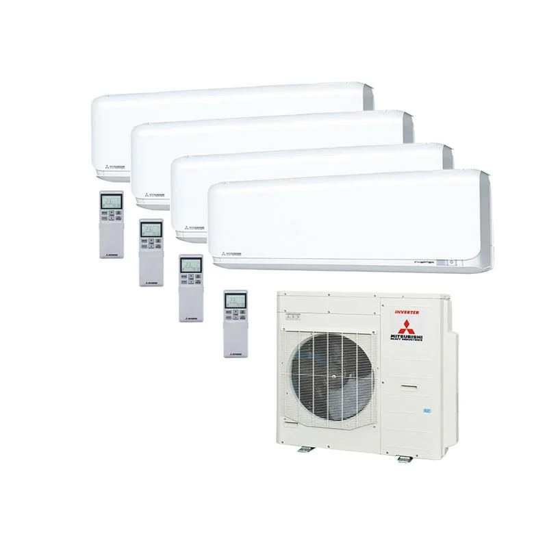 Mitsubishi Heavy - SRK-ZSX Multisplit Heizsystem für 4 Räume