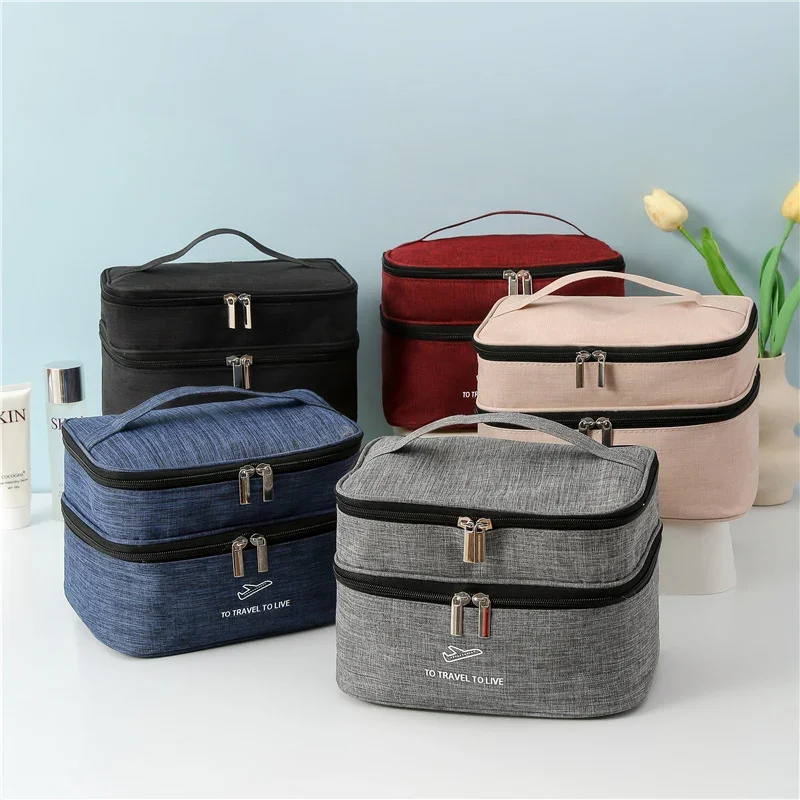 Dual-Layer Reise kosmetischeOrganizer Karnz