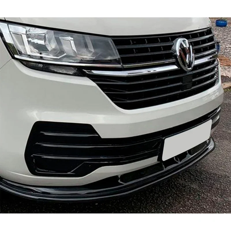 OneWay, Frontspoiler, Glänzend schwarz, Passend für Volkswagen Transporter T6.1 (2020-2022)