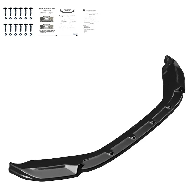 OneWay, Frontspoiler, Glanzschwarz, Passend für Skoda Kodiaq I Facelift 2021-2024, 100 % fahrzeugspezifische Passform