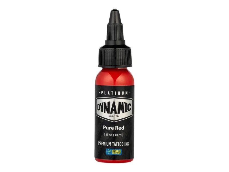 Platinum by Dynamic Tattoo Ink – Pure Red 30 ml | REACH-konforme Premium Tattoofarbe