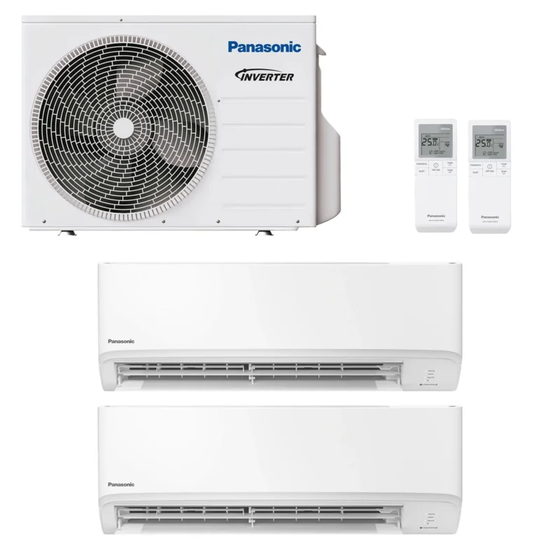 Panasonic TZ CKEW Ultrakompakt Multisplit-Klimaanlage 2× Wandgerät