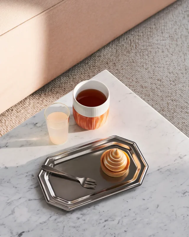 Royal Copenhagen Riflet Contrast Marble, Warm Ochre 35 cl – Bild 2