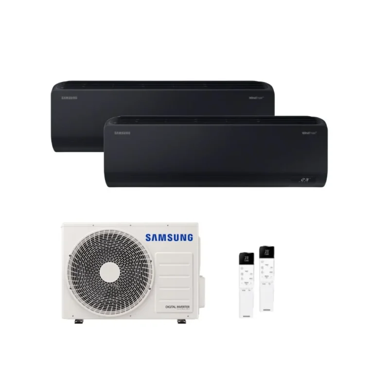 Samsung Multisplit Wandgerät WindFree AVANT S2 Black Klimaanlage für 2 Räume