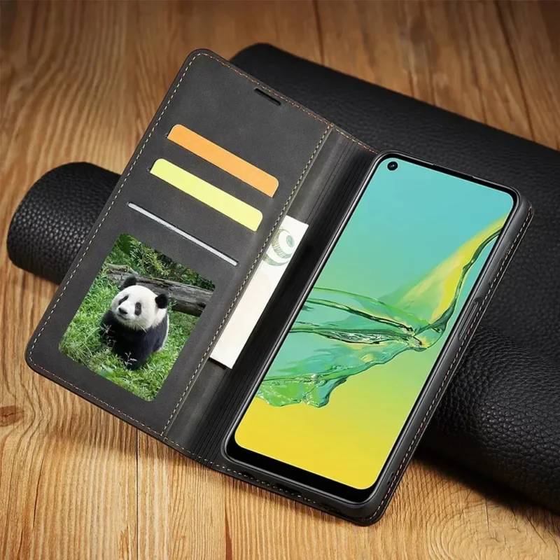 Brehn | Samsung Hülle: Magnetische Leder Tasche für stilvollen Schutz