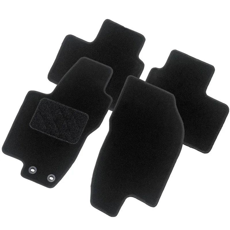 AutoStyle, Autoteppiche passend für Fiat Grande Punto 2005-2011, Textil, Schwarz