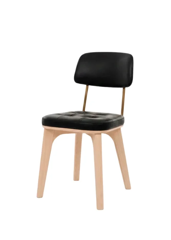 Utility Chair U Eiche natur Bellagio Schwarz 7925 von Stellar Works