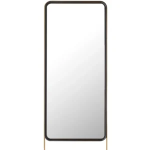 Utility Long Mirror Large Oak Onyx Aged Gold von Stellar Works