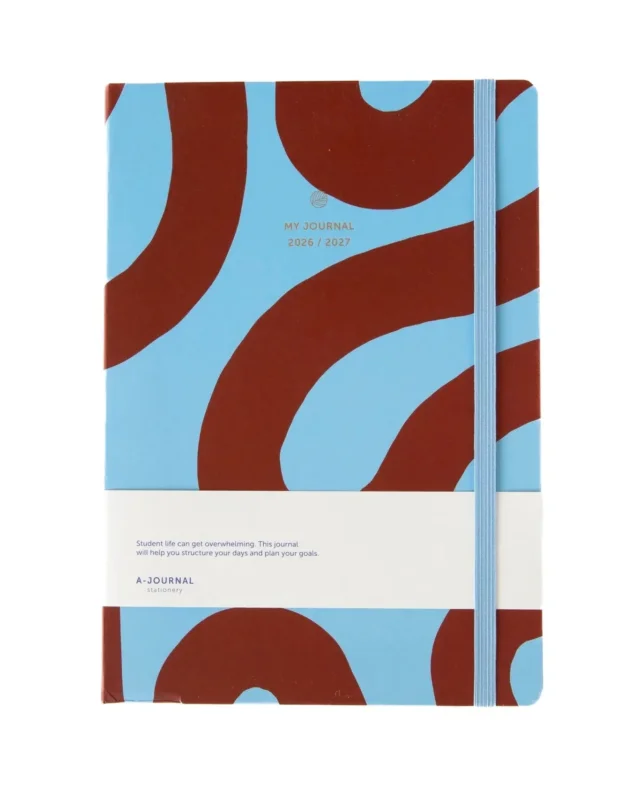 A-Journal - MY JOURNAL Schulplaner für 2026/2027 (A4) • Flow Blue - ROSA ECK