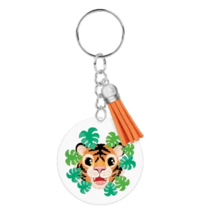 Acryl sleutelhanger Tijger van Paper Dreams koop je bij Partywinkel