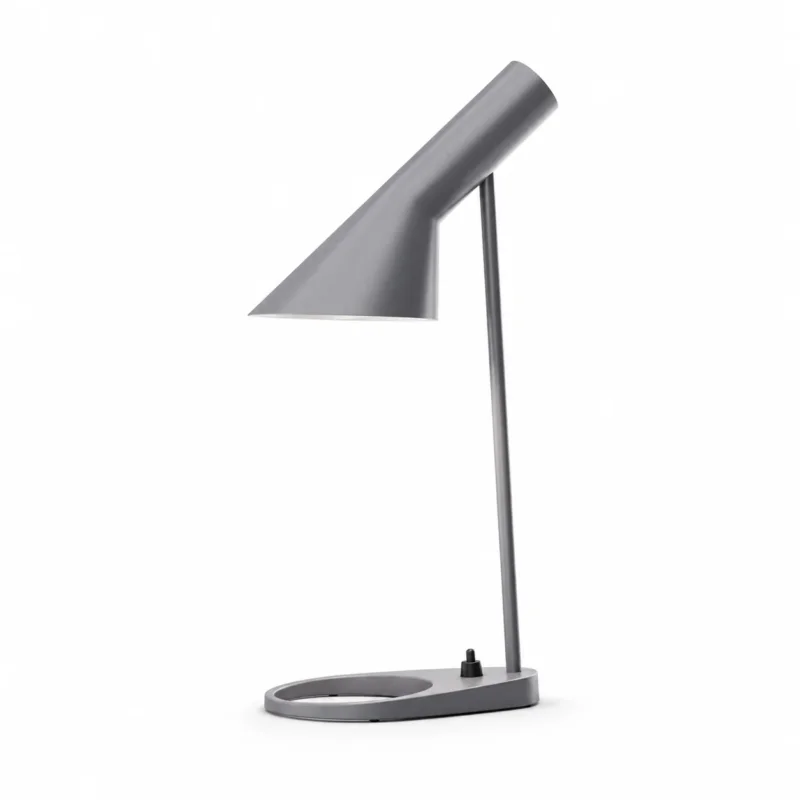 AJ Mini Tischlampe, Dunkelgrau von Arne Jacobsen