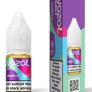 VOZOL Grape Ice Nikotinsalz Liquid 10 ml Flasche – Traube Ice