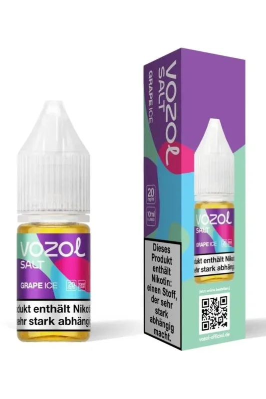 VOZOL Grape Ice Nikotinsalz Liquid 10 ml Flasche – Traube Ice