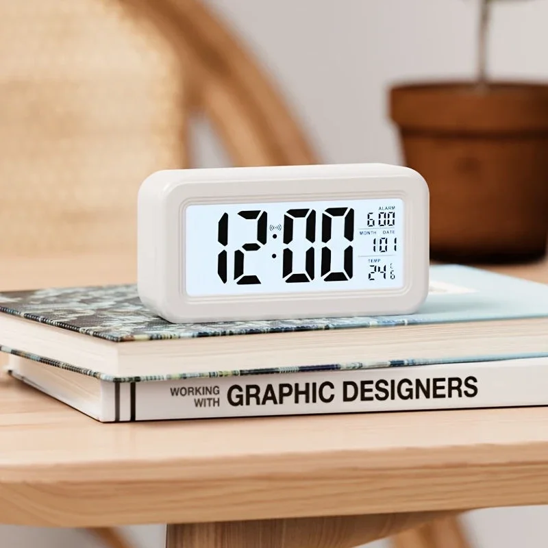 Sandsberg | Schlanker Digitaler Wecker | LCD-Anzeige mit Schlummerfunktion | Mehrere Farben