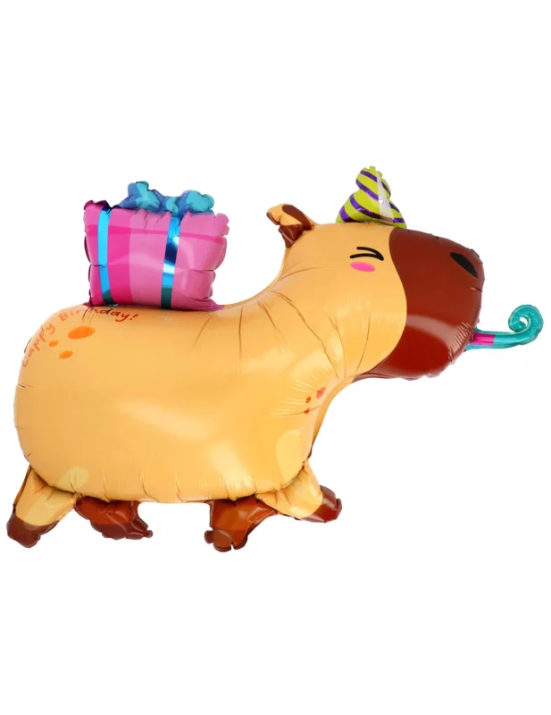 Capybara Ballon Aluminium Geburtstag 69 x 50 cm