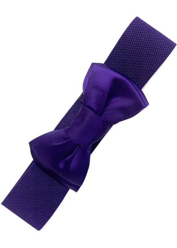 Banned Maria Bow Retro 50's 50's Gürtel Cadburry Lila