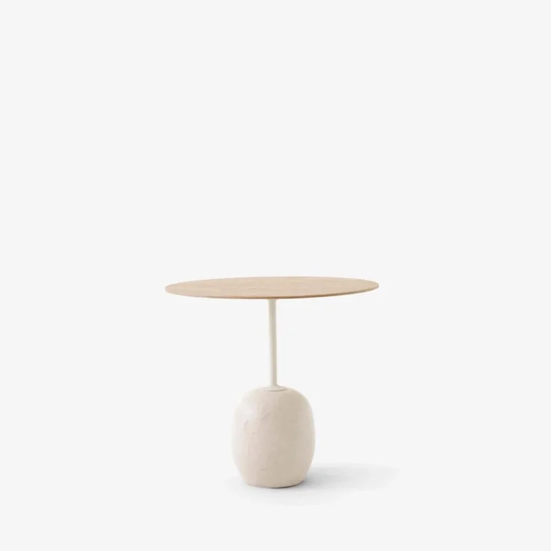 Beistelltisch Lato LN9 oval Lacquered Oak/Crema Diva - &Tradition - DesignWe.Love