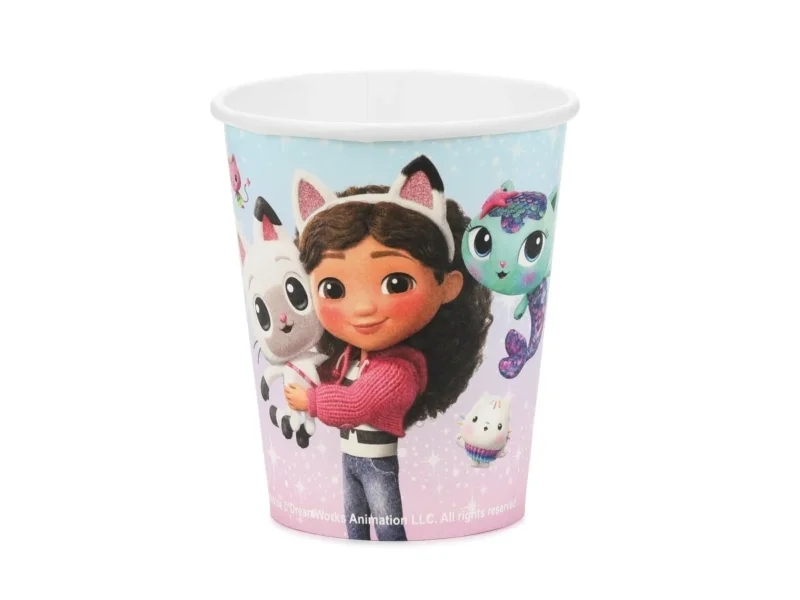 Bekers Gabby's Dollhouse, 250ml van Partydeco koop je bij Partywinkel