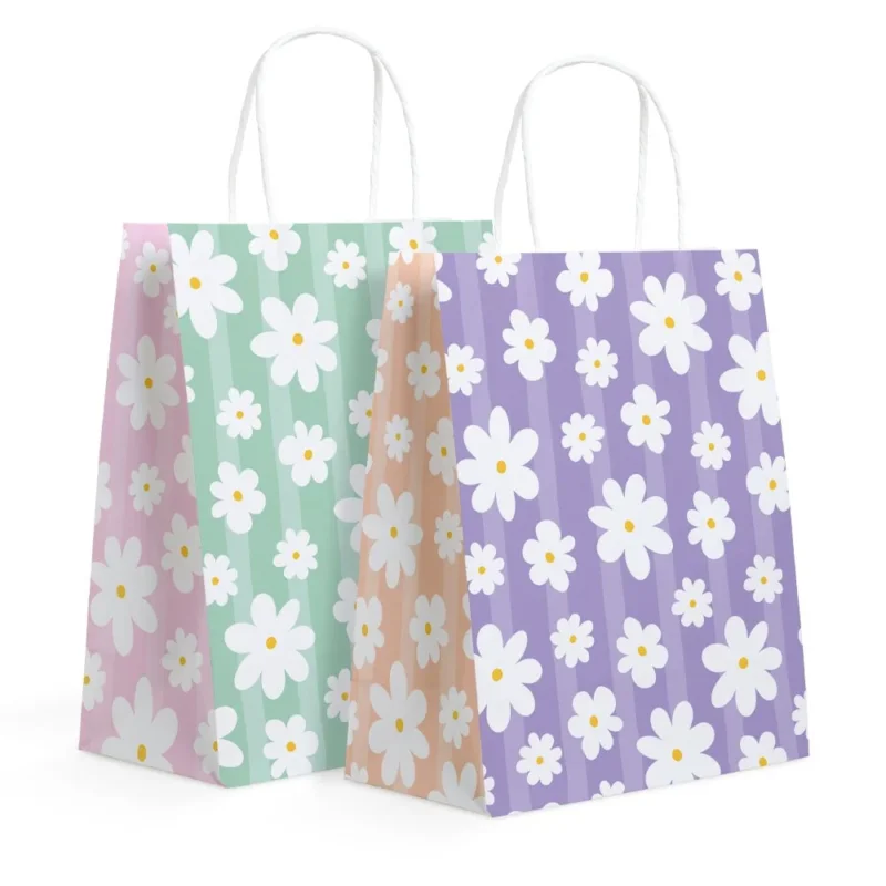 Cadeautasje Madeliefjes 21cm 6 delig van WeFiesta koop je bij Partywinkel