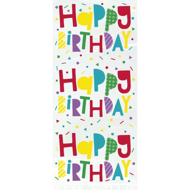 Cellofaan Zakjes Happy Birthday 28cm 20st van Unique koop je bij Partywinkel