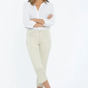 Chloe Capri Jeans With Side Slits | Feather | Pants | NYDJ