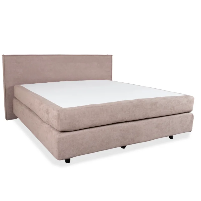 Dayco Avalon Stoff Bett Boxspringbett Grau Beige