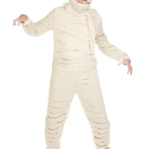 Déguisement de momie pour adulte blanche avec bandages