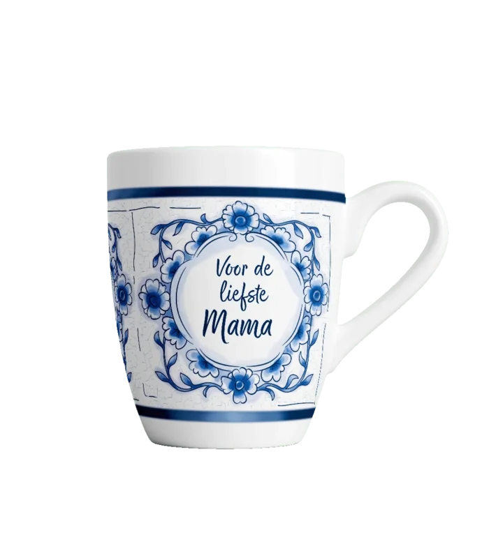 Delfts blauwe mok - Mama van Paper Dreams koop je bij Partywinkel