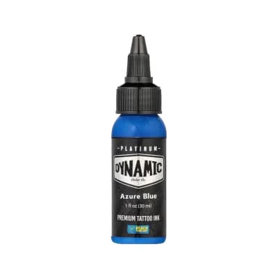Platinum von Dynamic Tattoo Ink - Azurblau 30 ml - AS Tattoo Supply