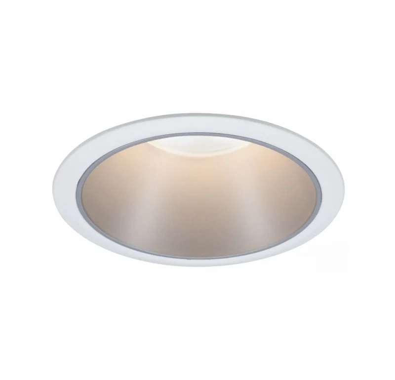 Einbauleuchte Cole rund 88mm GU10 max. 10W 230V dimmbar Weiß/Silber - Paulmann - 93398