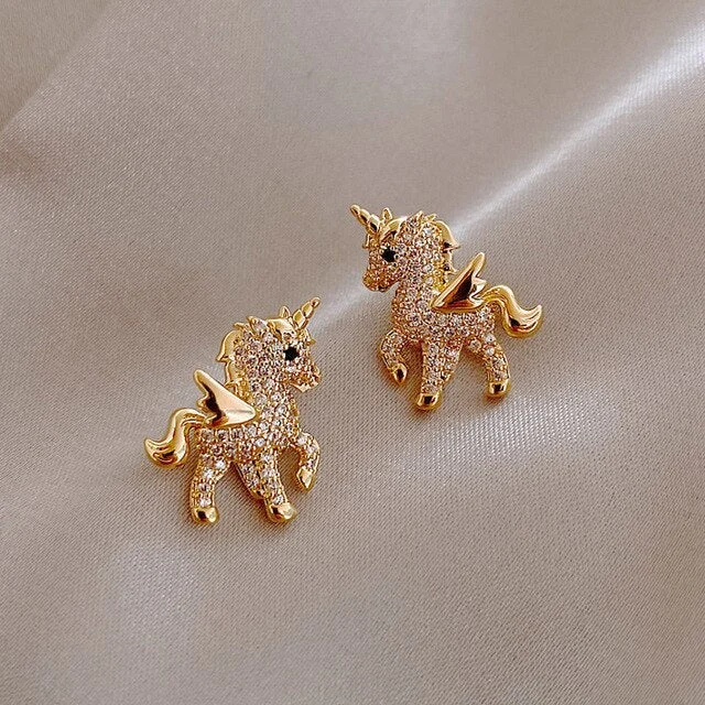 Auroria Ohrringe – einzigartiges Einhorn-Design mit Zirkonia | Karnz