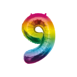 Folie Balloon 86cm 9 Regenboog van Paper Dreams koop je bij Partywinkel