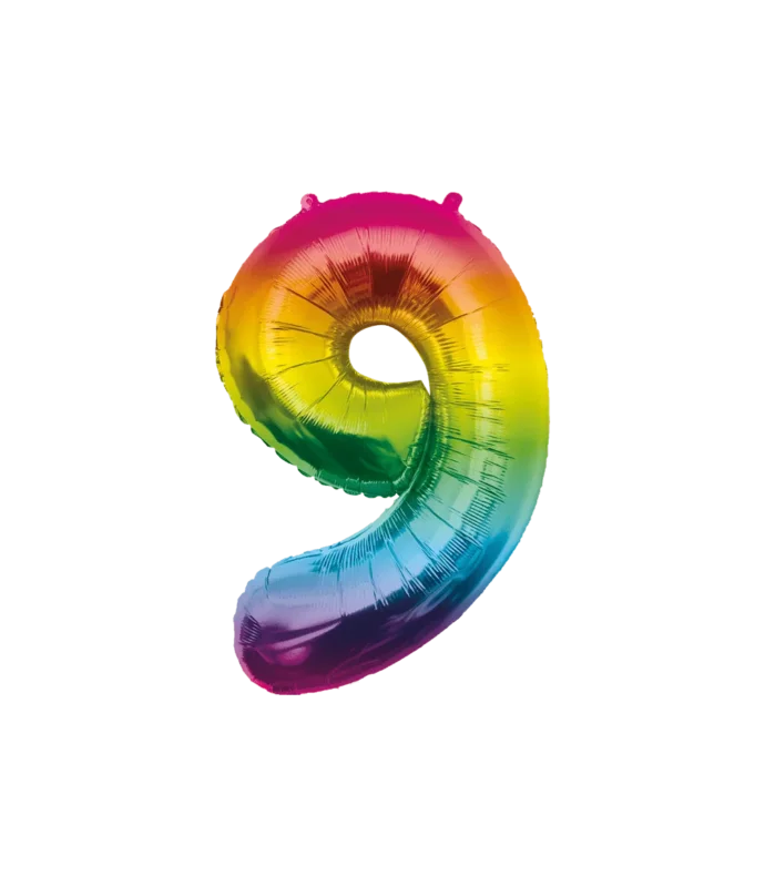 Folie Balloon 86cm 9 Regenboog van Paper Dreams koop je bij Partywinkel