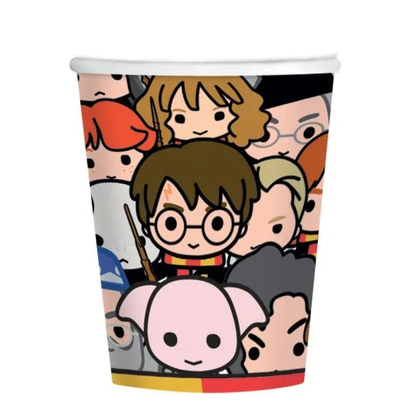 Gekleurde Harry Potter Bekers 250ml 8st van Riethmueller koop je bij Partywinkel
