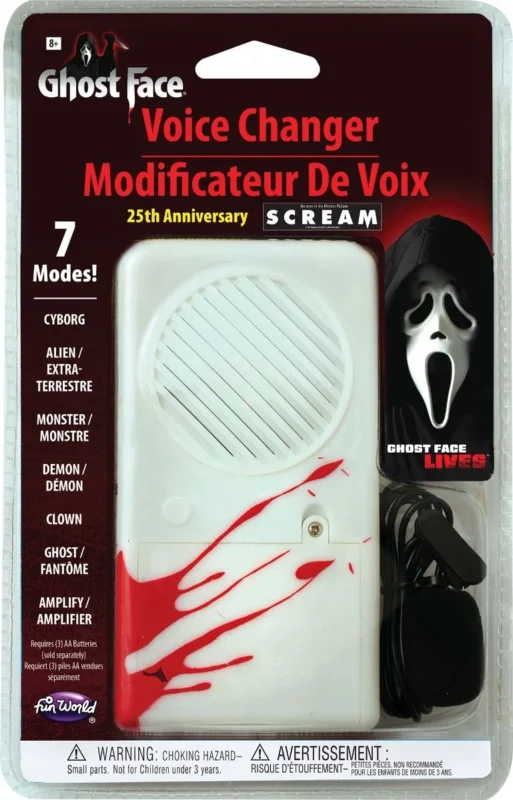 Ghostface Stemvervormer 7 Stemmen van Ghostface koop je bij Partywinkel