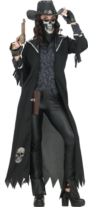 Halloween Kostuum Zwart Dames Gothic Cowgirl van Fiestas Guirca koop je bij Partywinkel