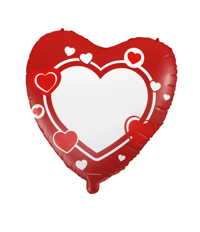 Helium Ballon Beschrijfbaar hart 46cm van Paper Dreams koop je bij Partywinkel
