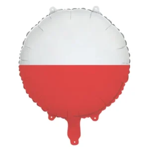 Helium Ballon Poolse Vlag 45cm Leeg van Partydeco koop je bij Partywinkel