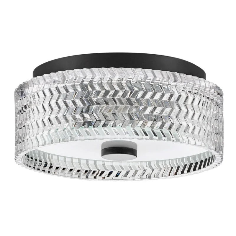 Hinkley Elle 2-flammige kleine Deckenleuchte – Schwarz - Elsteadlighting - leuchtengrosshandel24