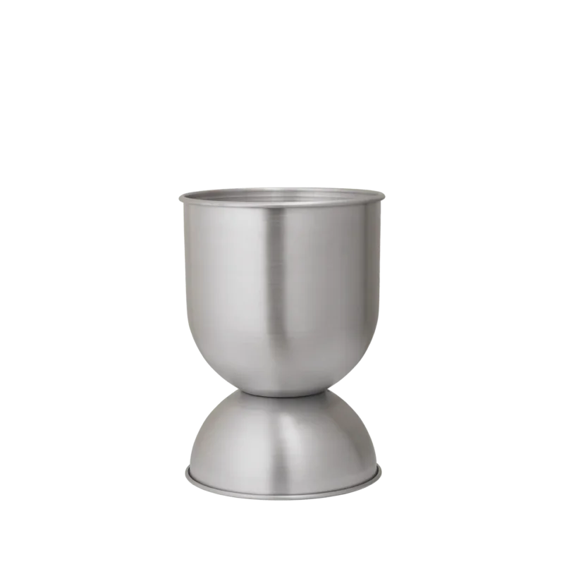 Hourglass Blumentopf Aluminium 30cm XS - ferm LIVING - DesignWe.Love