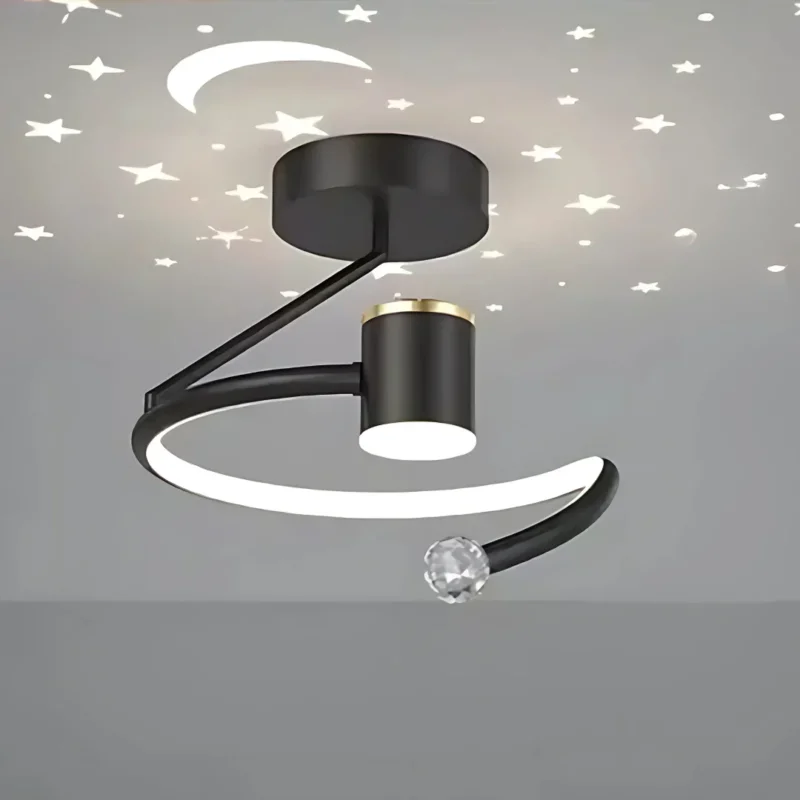 Moderne LED-Deckenleuchten im Stern-Design