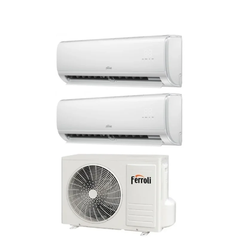 climatizzatore condizionatore dual split inverter ferroli giada s 9000_9000 btu con 18 2 wi fi integrato alexa e google home 9_9 novita